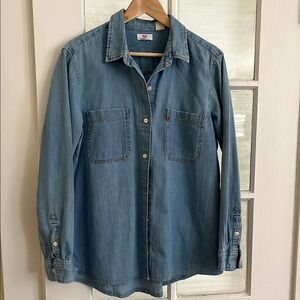 Levi's Classic Blue Button-Up Shirt